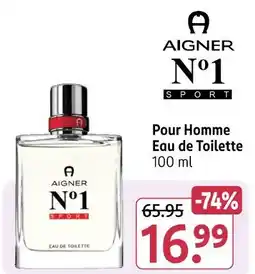 Rossmann Aigner n°1 sport pour homme eau de toilette Angebot