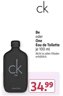 Rossmann Calvin klein be oder one Angebot