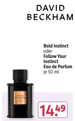 Rossmann David beckham bold instinct oder follow your instinct eau de parfum Angebot