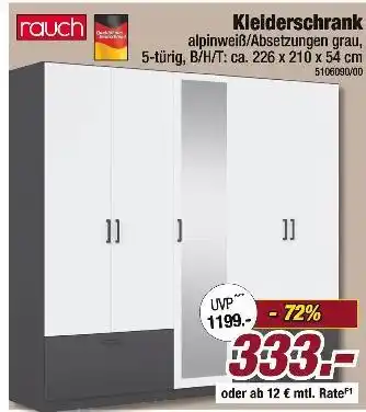 Poco Rauch kleiderschrank Angebot