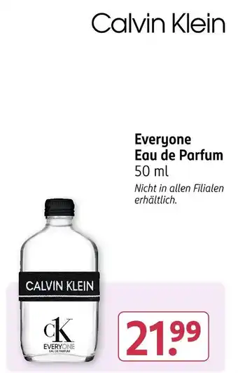 Rossmann Calvin klein everyone eau de parfum Angebot