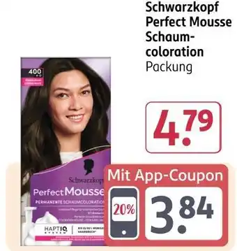 Rossmann Schwarzkopf perfect mousse schaumcoloration Angebot