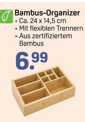 Bambus-organizer Angebot bei Rossmann