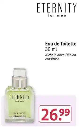 Rossmann Calvin klein eau de toilette Angebot