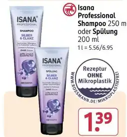 Rossmann Isana professional shampoo oder spülung Angebot