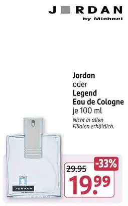 Rossmann Jordan by michael jordan oder legend eau de cologne Angebot