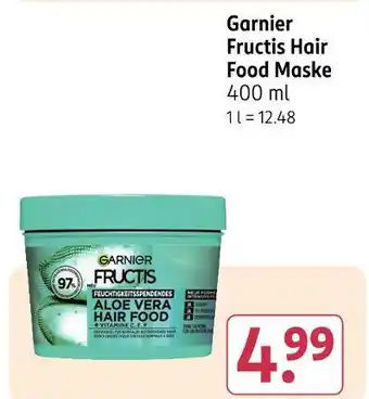 Rossmann Garnier fructis hair food maske Angebot