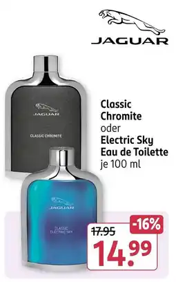 Rossmann Jaguar classic chromite oder electric sky eau de toilette Angebot