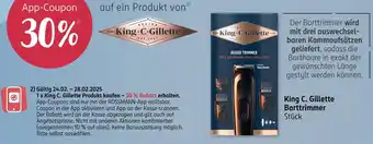 Rossmann King c. gillette barttrimmer Angebot