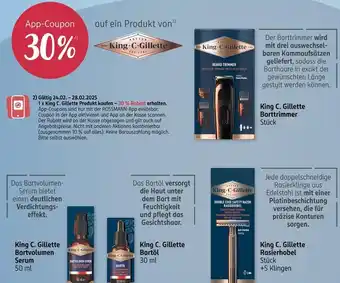 Rossmann King c. gillette 30% app-coupon Angebot