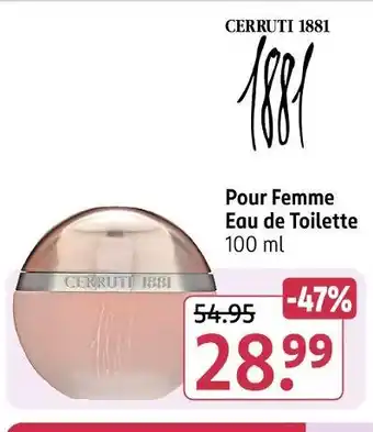 Rossmann Cerruti 1881 pour femme eau de toilette Angebot