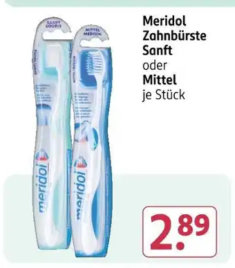 Rossmann Meridol zahnbürste sanft oder mittel Angebot