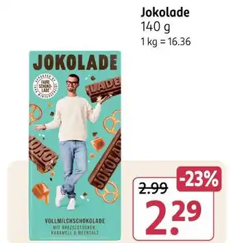 Rossmann Jokolade vollmilchschokolade mit brezelstücken, karamell & meersalz Angebot