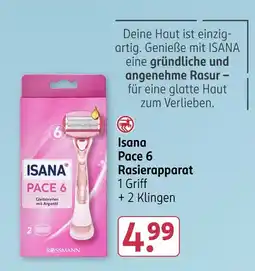 Rossmann Isana pace 6 rasierapparat Angebot