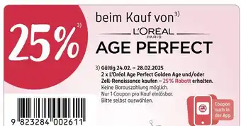 Rossmann L'oréal paris age perfect Angebot