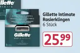 Rossmann Gillette gillette intimate rasierklingen Angebot