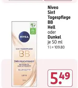 Rossmann Nivea 5in1 tagespflege bb hell oder dunkel Angebot