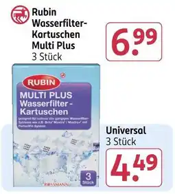 Rossmann Rubin wasserfilter-kartuschen multi plus oder universal Angebot