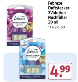 Rossmann Lenor febreze duftstecker 3volution nachfüller Angebot