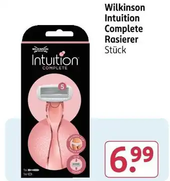 Rossmann Wilkinson intuition complete rasierer Angebot