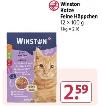 Rossmann Winston katze feine häppchen Angebot