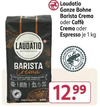 Rossmann Laudatio ganze bohne oder caffè crema oder espresso Angebot