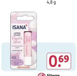 Rossmann Isana lippenpflege pearl & gloss Angebot