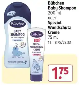 Rossmann Bübchen baby shampoo oder spezial wundschutz creme Angebot