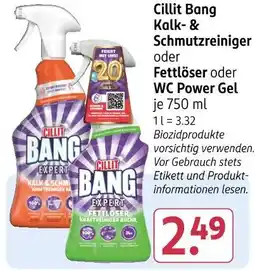 Rossmann Cillit bang kalk- & schmutzreiniger oder fettlöser oder wc power gel Angebot