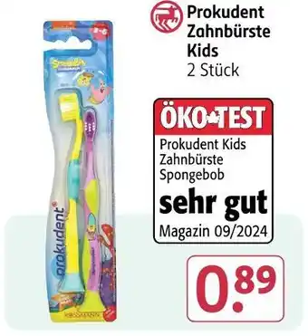 Rossmann Prokudent zahnbürste kids oder zahnbürste spongebob Angebot