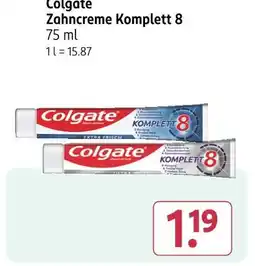 Rossmann Colgate zahncreme komplett 8 Angebot