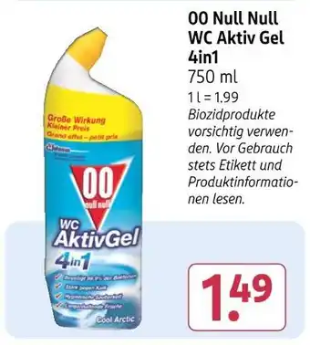 Rossmann 00 null null wc aktiv gel 4in1 Angebot