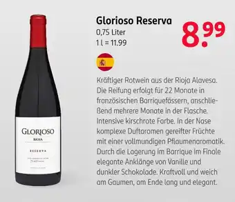 Rossmann Glorioso reserva Angebot