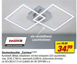 toom Baumarkt Toom deckenleuchte corinna Angebot