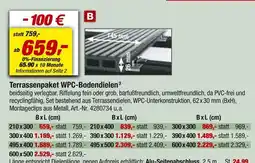 toom Baumarkt Terrassenpaket wpc-bodendielen Angebot