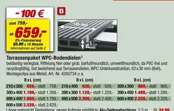 toom Baumarkt Terrassenpaket wpc-bodendielen Angebot