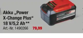 toom Baumarkt Akku power x-change plus Angebot