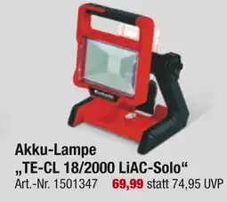 toom Baumarkt Akku-lampe te-cl 18/2000 liac-solo Angebot