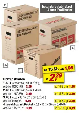 toom Baumarkt Umzugskarton Angebot