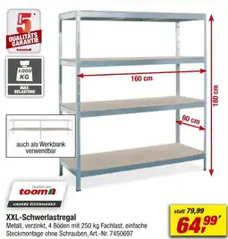 toom Baumarkt Toom xxl-schwerlastregal Angebot