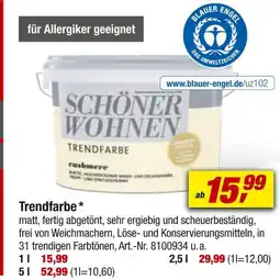 toom Baumarkt Schöner wohnen trendfarbe Angebot