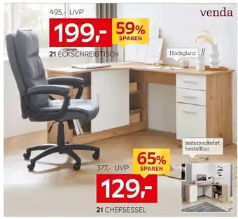 XXXLutz Venda eckschreibtisch oder chefsessel Angebot