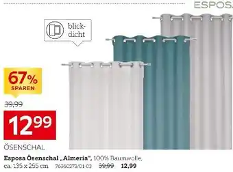 XXXLutz Esposa ösenschal „almeria Angebot