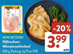 Aldi Süd MEINE METZGEREI Hähnchen Minutenschnitzel Angebot