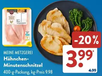 Aldi Süd MEINE METZGEREI Hähnchen Minutenschnitzel Angebot