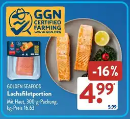 Aldi Süd GOLDEN SEAFOOD Lachsfiletportion Angebot