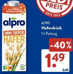 Aldi Süd ALPRO Haferdrink Angebot