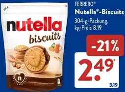 Aldi Süd FERRERO Nutella Biscuits Angebot