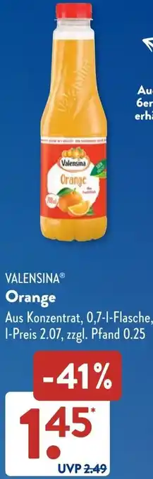 Aldi Süd VALENSINA Orange Angebot