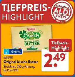 Aldi Süd MILSANI Original irische Butter Angebot